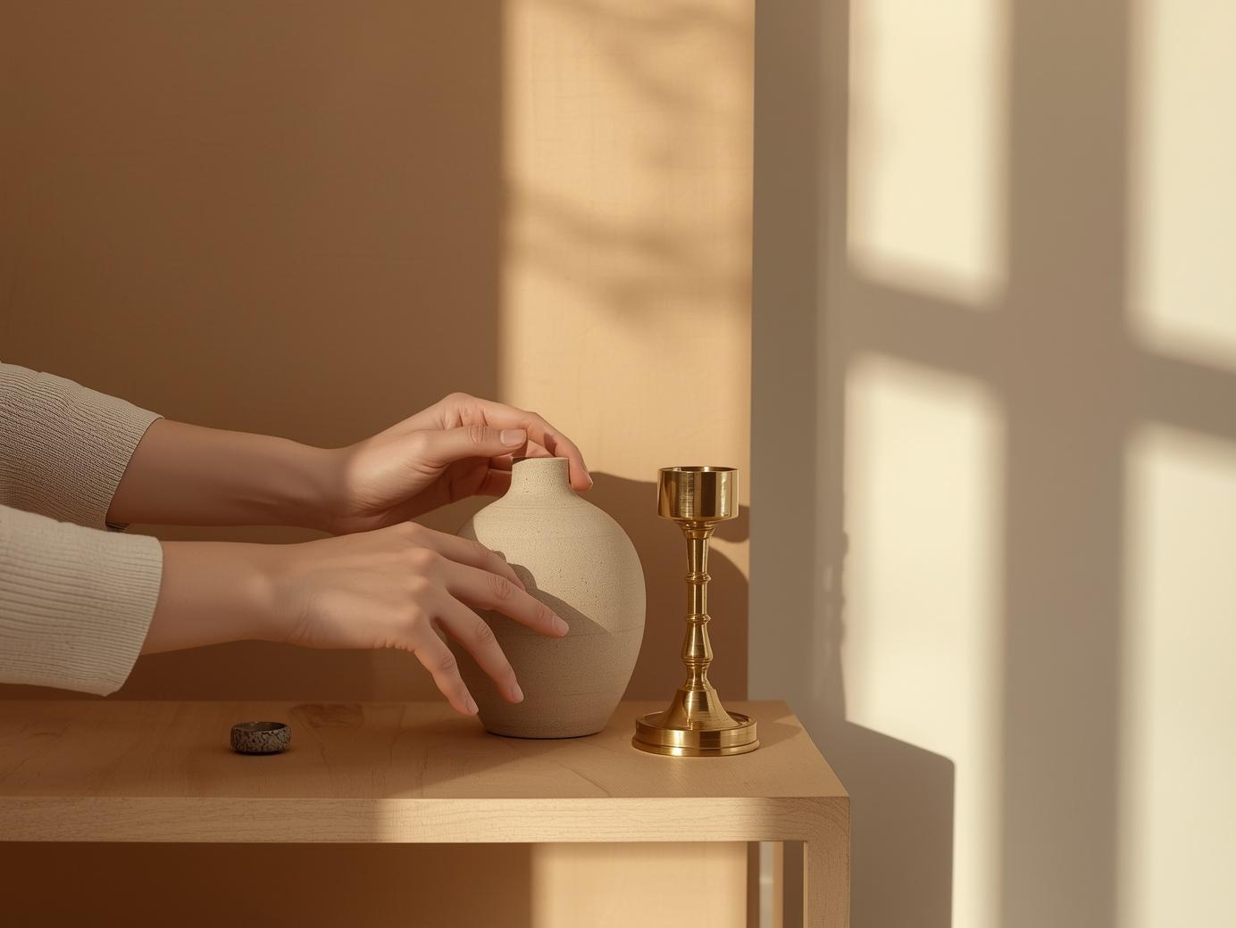 Styled home decor moment